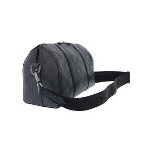 Louis Vuitton Bag Shoulder City Eclipse Monogram Keepall Black